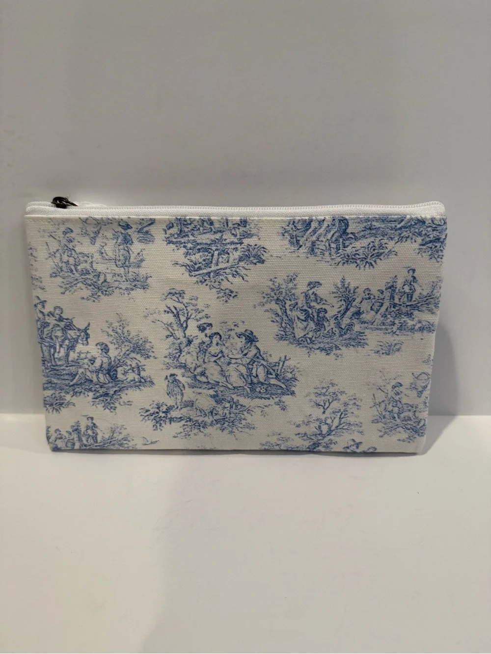 The Royal Standard Blue Toile Cosmetic Pouch